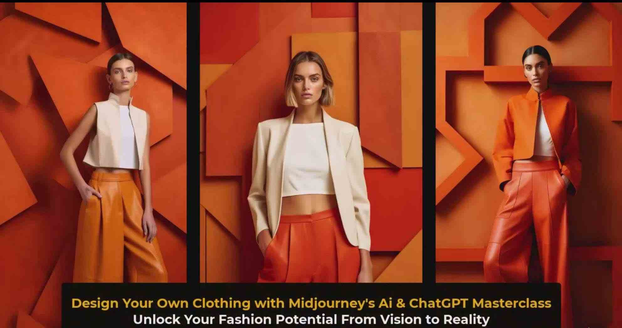 图片[5]-利用 Midjourneys Ai 人工智能设计自己的服装AI大师班-10节课-中英字幕-云商网创
