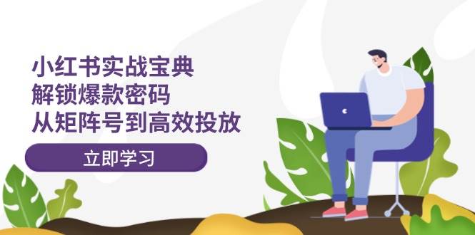 小红书实战宝典：解锁爆款密码，从矩阵号到高效投放-云商网创