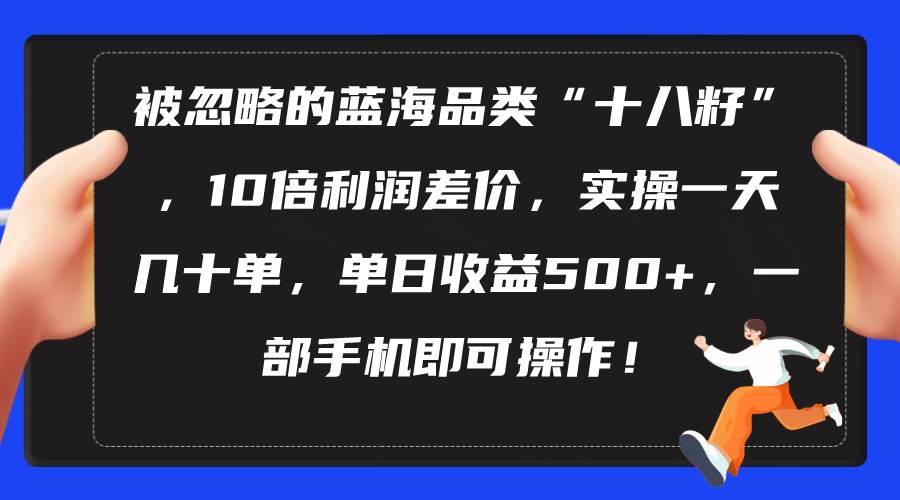 （10696期）被忽略的蓝海品类“十八籽”，10倍利润差价，实操一天几十单 单日收益500+-云商网创