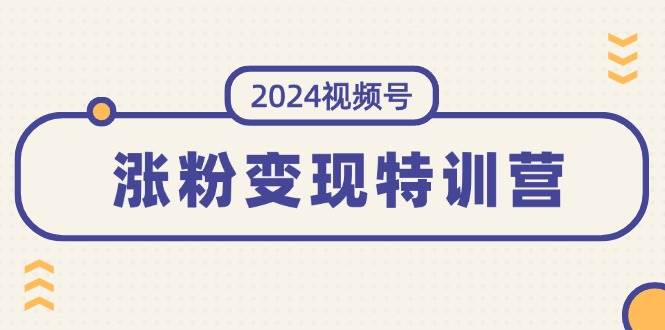（11779期）2024视频号-涨粉变现特训营：一站式打造稳定视频号涨粉变现模式（10节）-云商网创