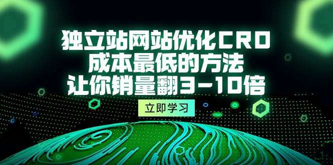 （10173期）独立站网站优化CRO，成本最低的方法，让你销量翻3-10倍（5节课）-云商网创