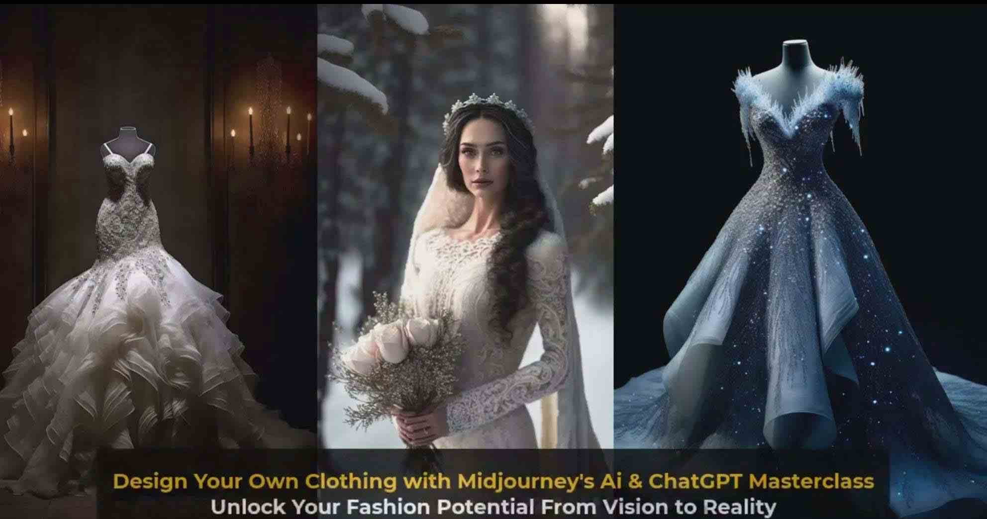 图片[9]-利用 Midjourneys Ai 人工智能设计自己的服装AI大师班-10节课-中英字幕-云商网创