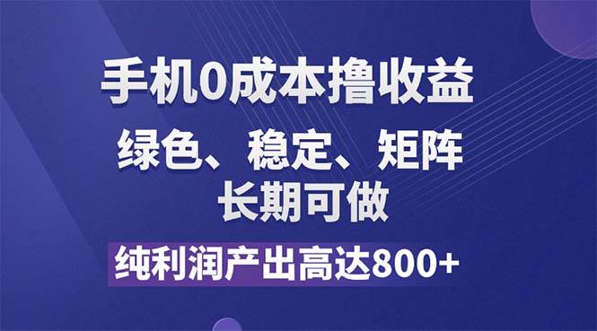 （11976期）纯利润高达800+，手机0成本撸羊毛，项目纯绿色，可稳定长期操作！-云商网创