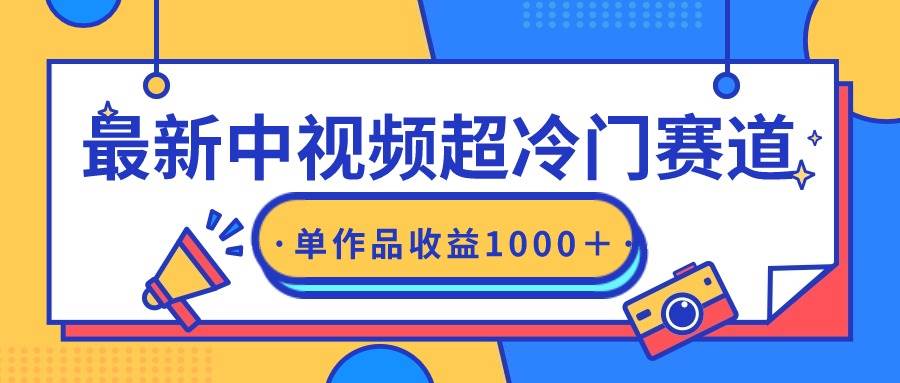 最新中视频超冷门赛道，轻松过原创，单条视频收益1000＋-云商网创