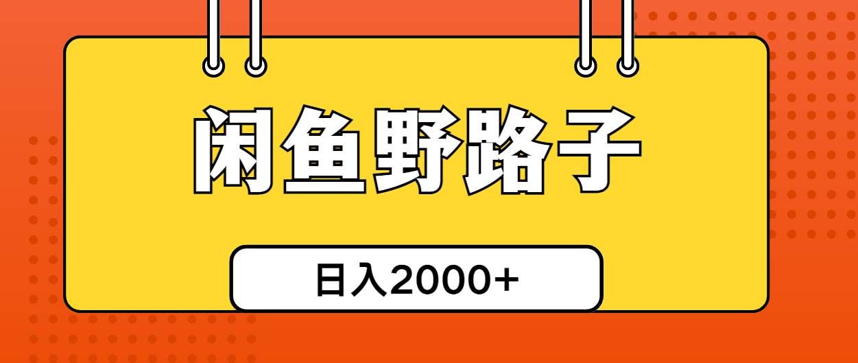 （10679期）闲鱼野路子引流创业粉，日引50+单日变现四位数-云商网创