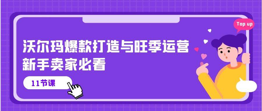 （10660期）沃尔玛 爆款打造与旺季运营，新手卖家必看（11节视频课）-云商网创