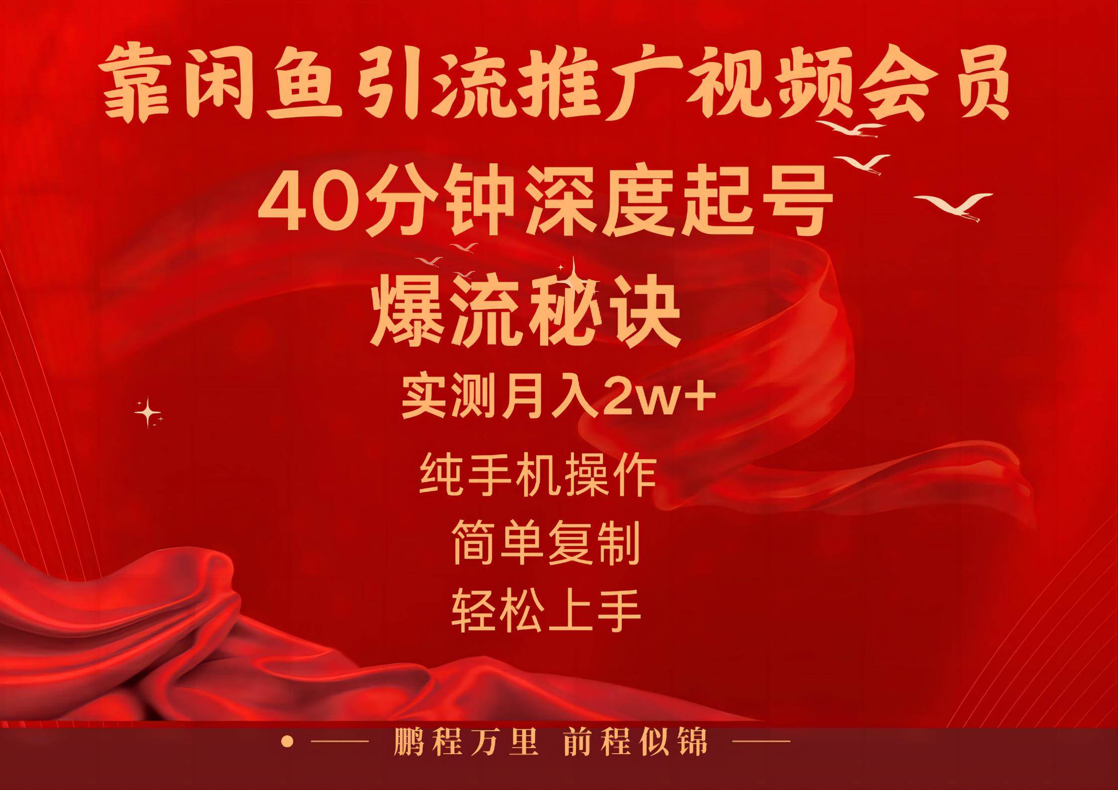 （10896期）闲鱼暴力引流推广视频会员，能做到日入2W+，操作简单-云商网创