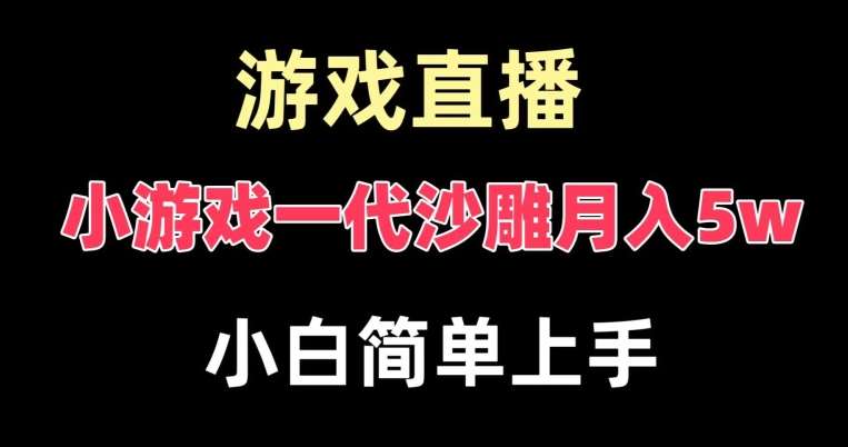 玩小游戏一代沙雕月入5w，爆裂变现，快速拿结果，高级保姆式教学【揭秘】-云商网创