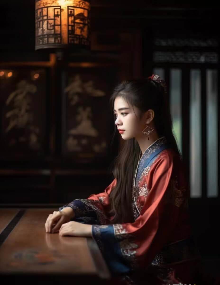 图片[7]-Midjourney关键词-AI生成中国风古装汉服美女人像提示关键词-云商网创
