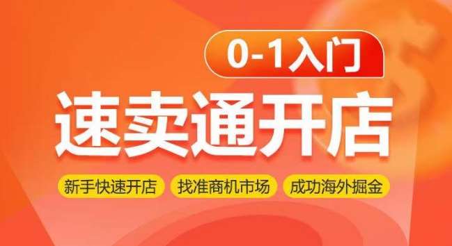 速卖通开店0-1入门，新手快速开店 找准商机市场 成功海外掘金-云商网创