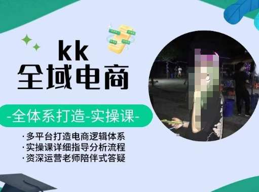 KK全域电商，全体系打造实操课，多平台打造电商逻辑体系-云商网创