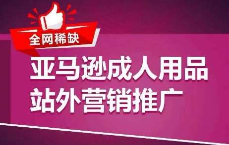 全网稀缺！亚马逊成人用品站外营销推广，​教你引爆站外流量，开启爆单模式-云商网创