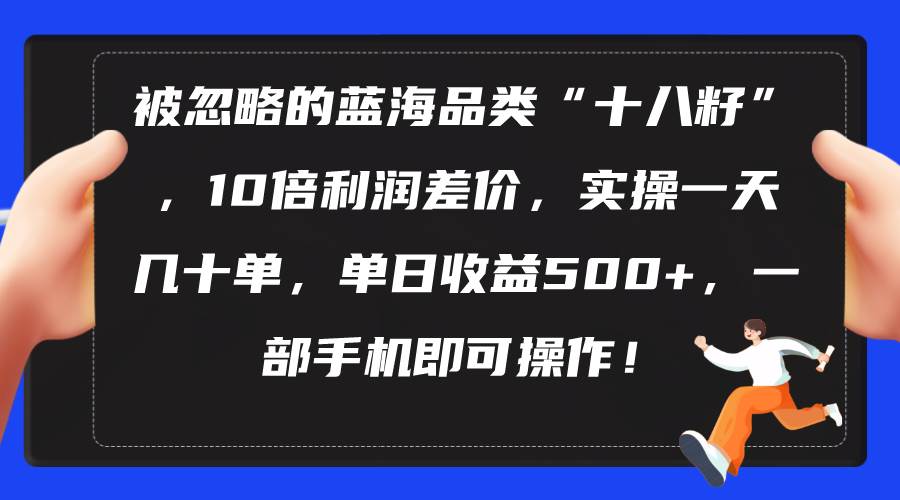 被忽略的蓝海品类“十八籽”，10倍利润差价，实操一天几十单 单日收益500+-云商网创