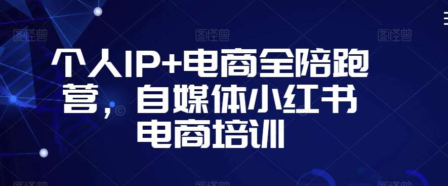 个人IP+电商全陪跑营，自媒体小红书电商培训-云商网创