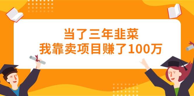 当了三年韭菜我靠卖项目赚了100万-云商网创