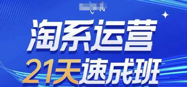 淘系运营21天速成班(更新24年5月)，0基础轻松搞定淘系运营，不做假把式-云商网创