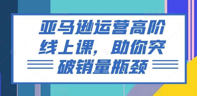 亚马逊运营高阶线上课，助你突破销量瓶颈-云商网创