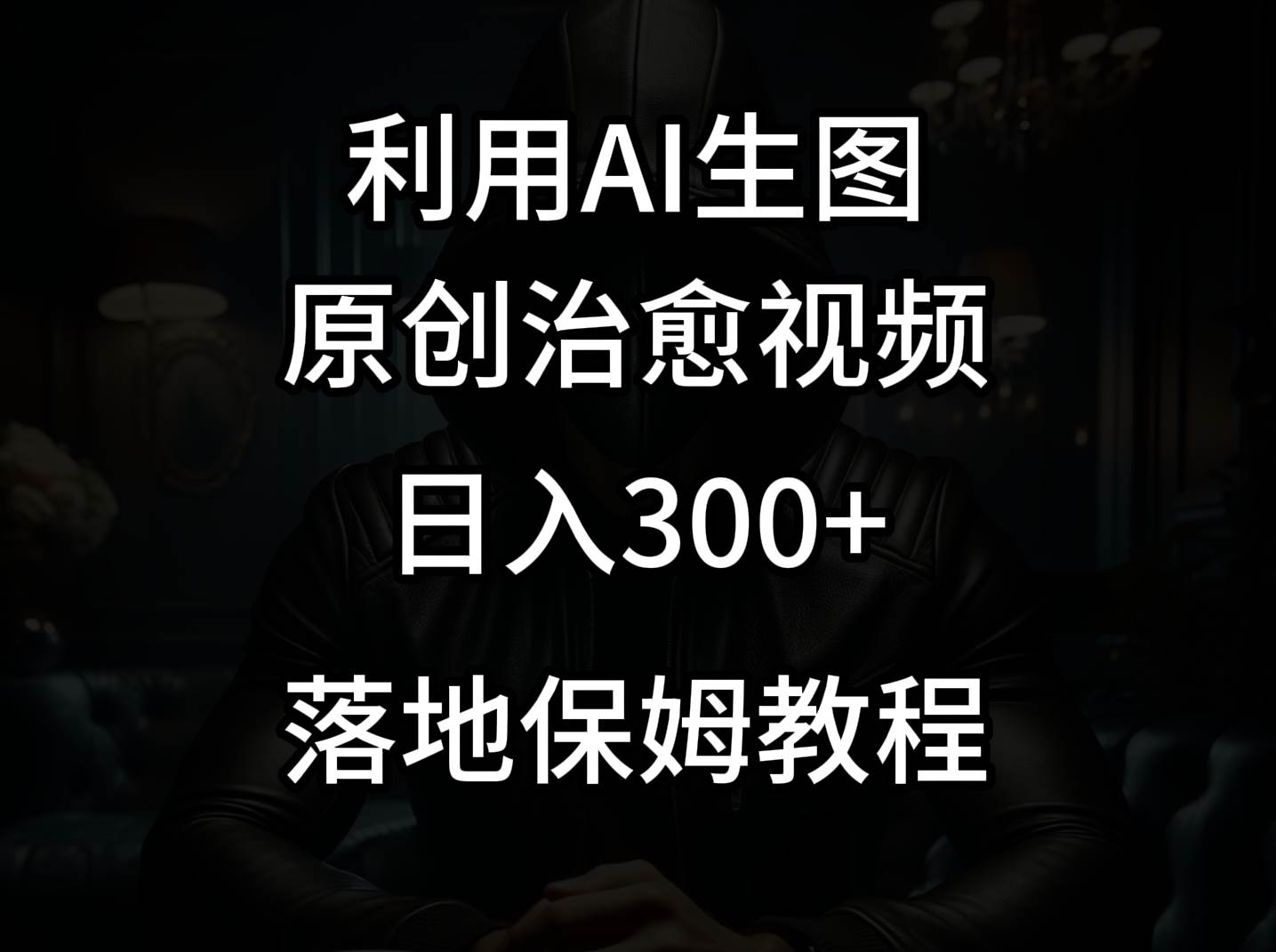 抖音最新爆款项目，治愈视频，仅靠一张图日入300+-云商网创