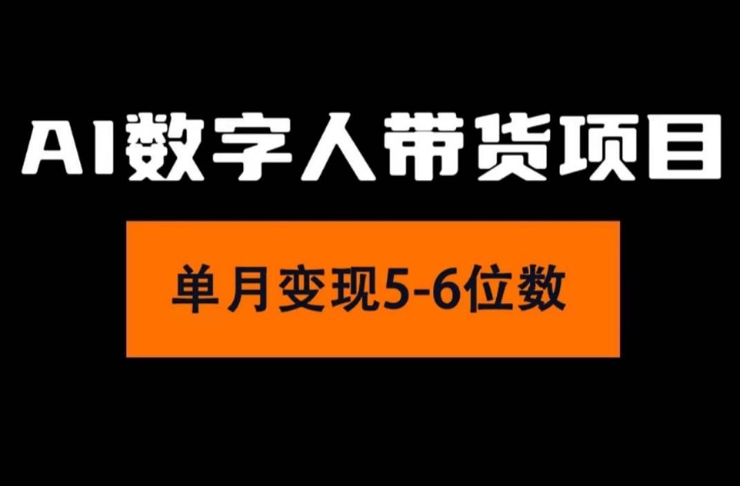 （11751期）2024年Ai数字人带货，小白就可以轻松上手，真正实现月入过万的项目-云商网创