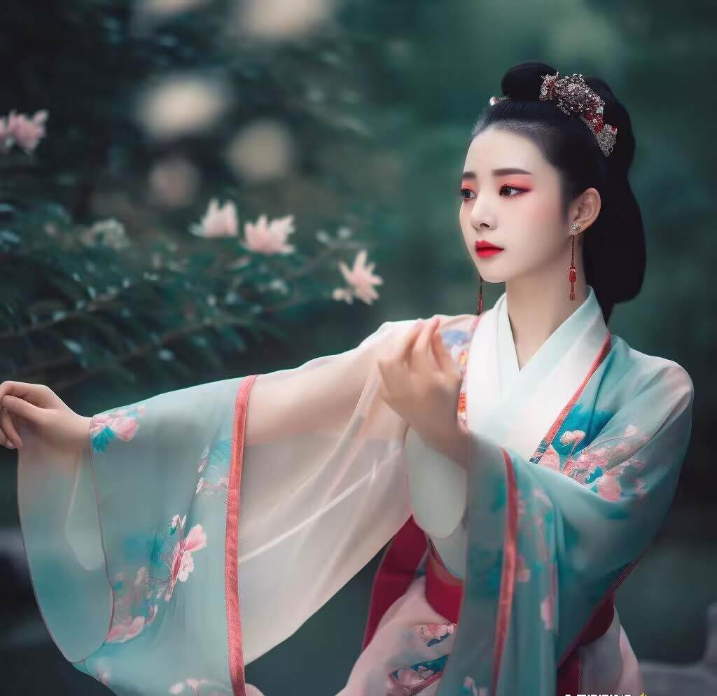 图片[3]-Midjourney关键词-AI生成中国风古装汉服美女人像提示关键词-云商网创