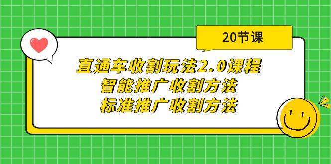 直通车收割玩法2.0课程：智能推广收割方法+标准推广收割方法（20节课）-云商网创