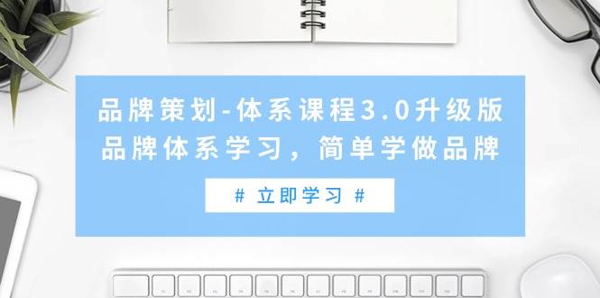 （9284期）品牌策划-体系课程3.0升级版，品牌体系学习，简单学做品牌（高清无水印）-云商网创