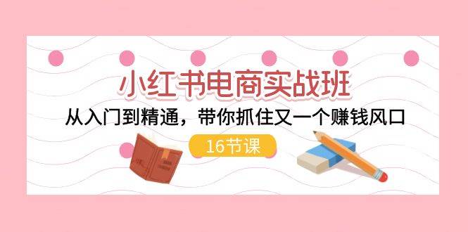 （11533期）小红书电商实战班，从入门到精通，带你抓住又一个赚钱风口（16节）-云商网创