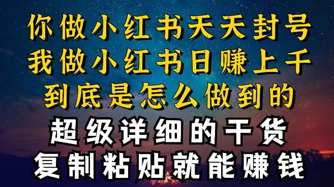 都知道小红书能引流私域变现，可为什么我能一天引流几十人变现上千，但你却频频封号违规被限流【揭秘】-云商网创