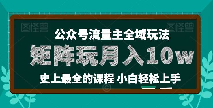 麦子甜公众号流量主全新玩法，核心36讲小白也能做矩阵，月入10w+-云商网创