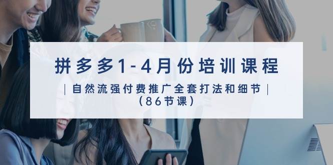 （10495期）拼多多1-4月份培训课程，自然流强付费推广全套打法和细节（86节课）-云商网创