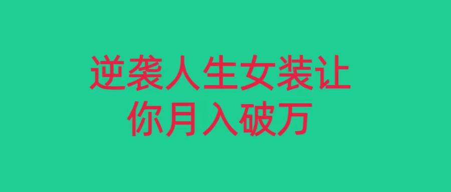 小红书女装无货源月入过万，只要努力就会有成效！-云商网创