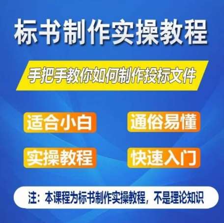 标书制作实操教程，手把手教你如何制作授标文件，零基础一周学会制作标书-云商网创
