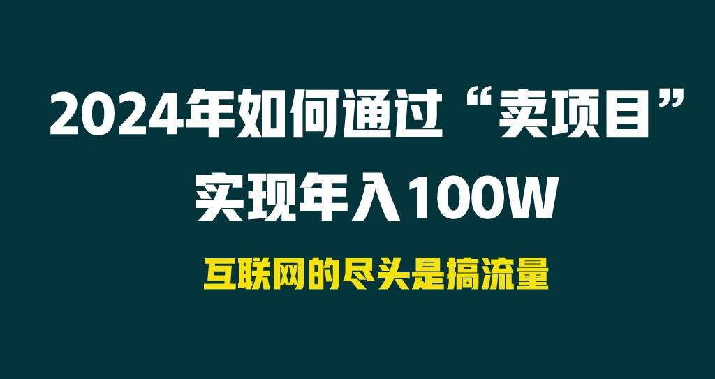 （9147期） 2024年如何通过“卖项目”实现年入100W-云商网创