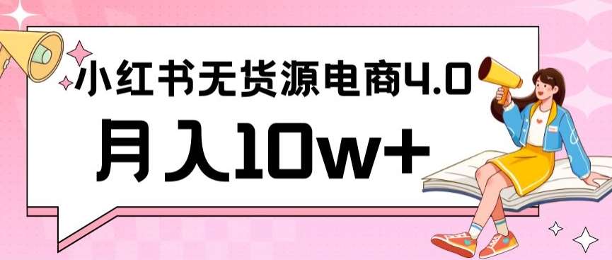 小红书新电商实战，无货源实操从0到1月入10w+联合抖音放大收益【揭秘】-云商网创