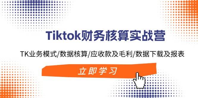 Tiktok财务核算实战营：TK业务模式/数据核算/应收款及毛利/数据下载及报表-云商网创