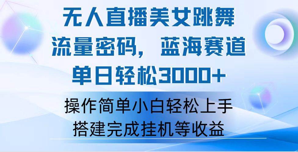 （12088期）快手无人直播美女跳舞，轻松日入3000+，流量密码，蓝海赛道，上手简单…-云商网创