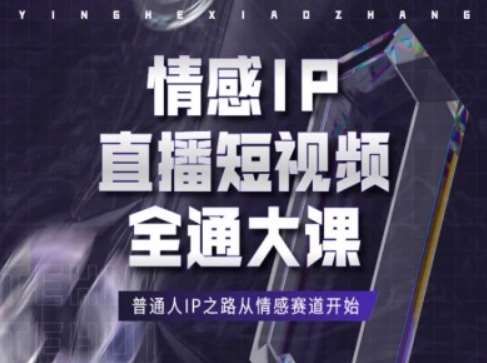 情感IP直播短视频全通大课，普通人IP之路从情感赛道开始-云商网创