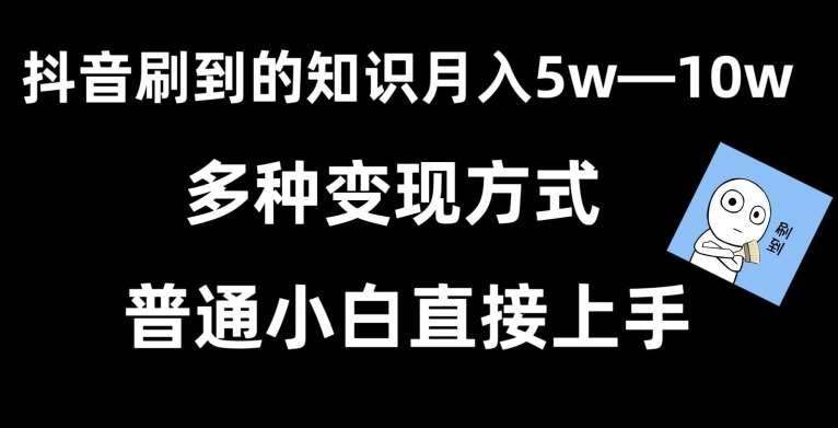 抖音刷到的知识，每天只需2小时，日入2000+，暴力变现，普通小白直接上手【揭秘】-云商网创