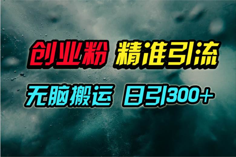 视频号纯搬运日引300+创业粉教程！-云商网创