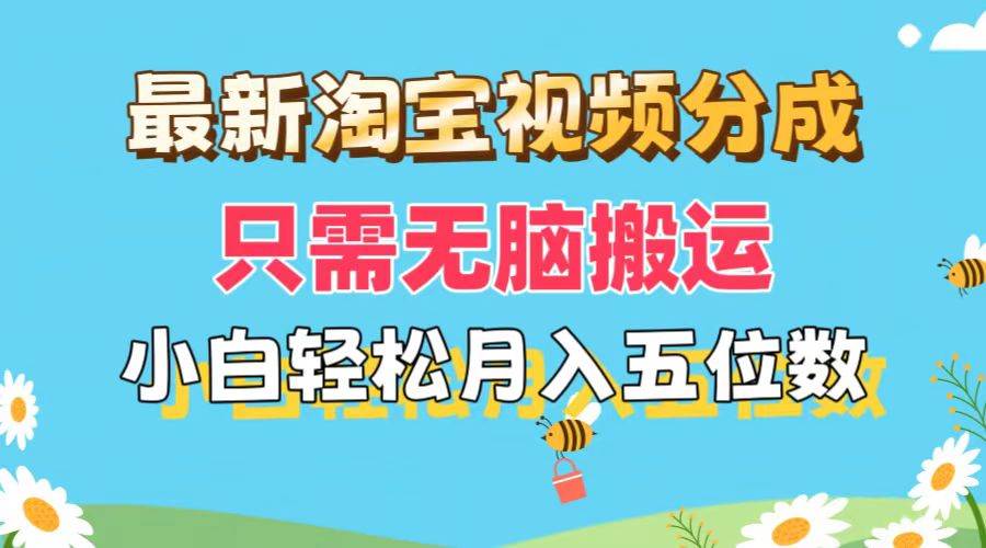 （11744期）最新淘宝视频分成，只需无脑搬运，小白也能轻松月入五位数，可矩阵批量…-云商网创