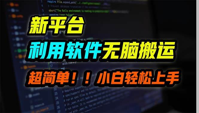 新平台用软件无脑搬运，月赚10000+，小白也能轻松上手-云商网创