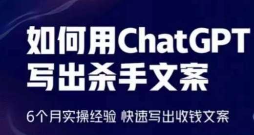 如何用ChatGPT写出杀手文案，6个月实操经验，快速写出收钱文案-云商网创