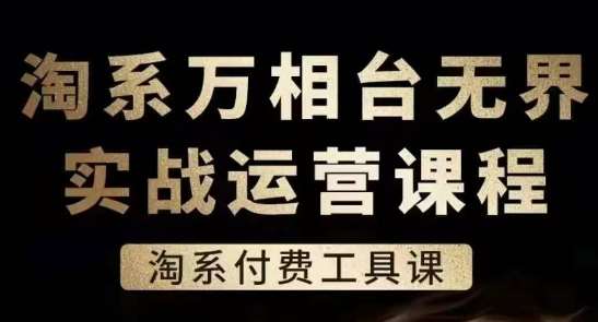 淘系万相台无界实战运营课，淘系付费工具课-云商网创