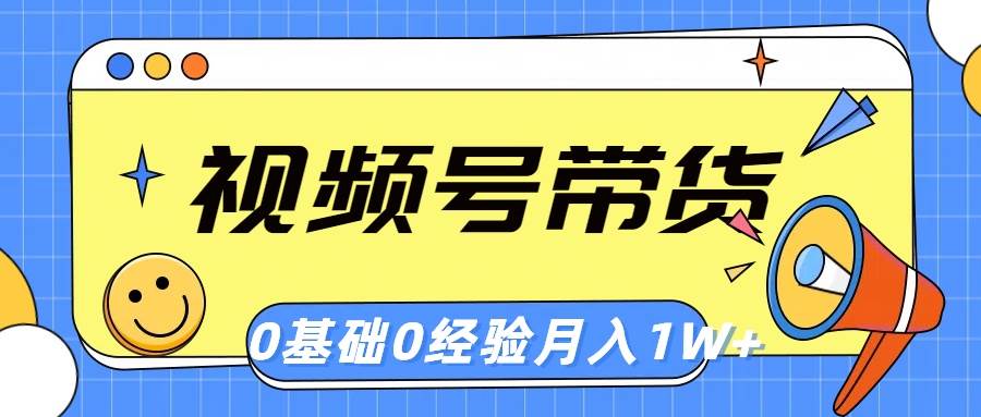 视频号轻创业带货，零基础，零经验，月入1w+-云商网创