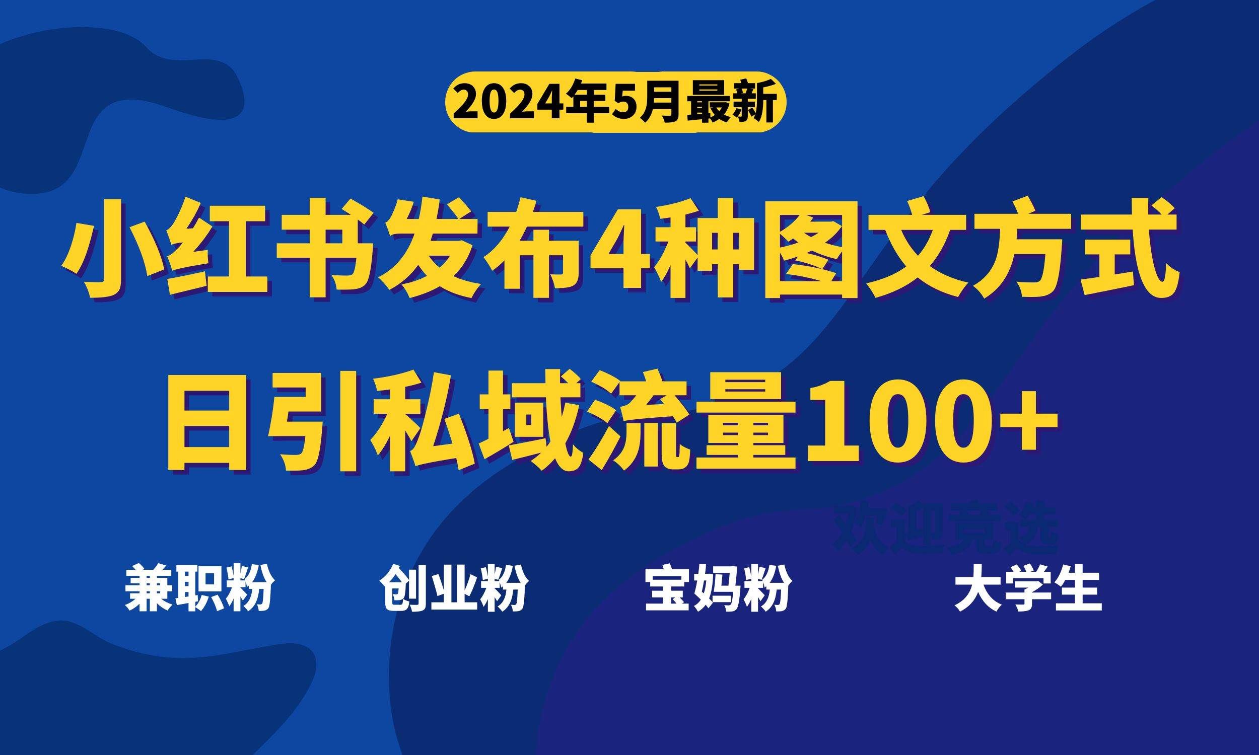 （10677期）最新小红书发布这四种图文，日引私域流量100+不成问题，-云商网创