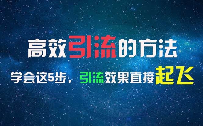 （11776期）高效引流的方法，可以帮助你日引300+创业粉，一年轻松收入30万，比打工强-云商网创