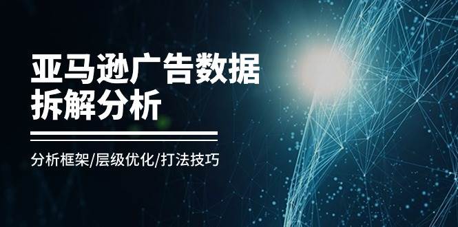 （11004期）亚马逊-广告数据拆解分析，分析框架/层级优化/打法技巧（8节课）-云商网创