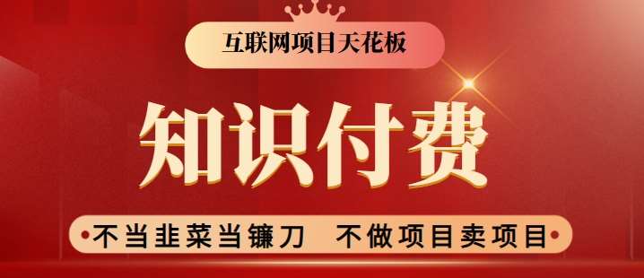 2024互联网项目天花板，新手小白也可以通过知识付费月入10W，实现财富自由【揭秘】-云商网创