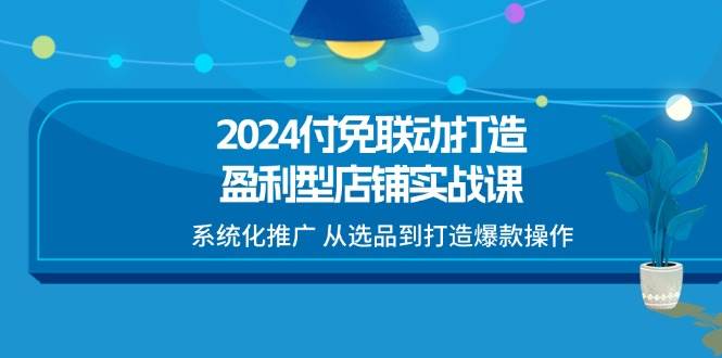 （11458期）2024付免联动-打造盈利型店铺实战课，系统化推广 从选品到打造爆款操作-云商网创