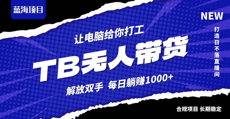 （12742期）淘宝无人直播最新玩法，不违规不封号，轻松月入3W+-云商网创